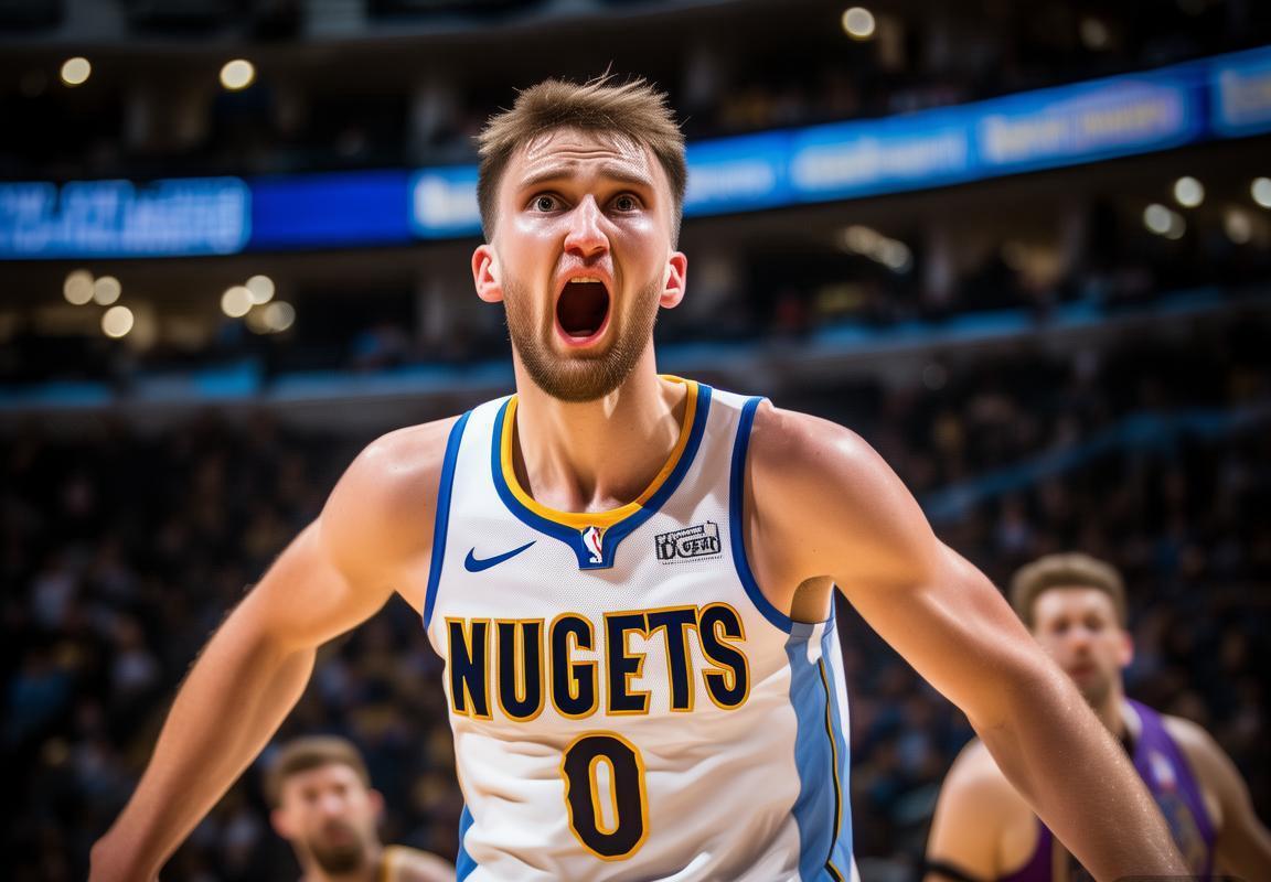 湖人队浓眉40分统治攻防击退掘金，约基奇空砍29+20+13超级三双